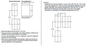 E5EC, E5EC-B 치수 5 