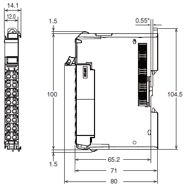 NX-AD / DA 치수 2 