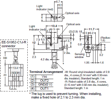 EE-SX95 Dimensions 5 