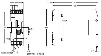 S8VK-R Dimensions 1 