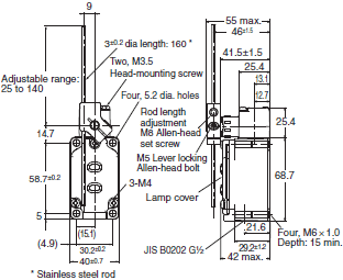 WL-N / WLM-N Dimensions 70