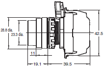 A22NN / A22NL 치수 7 