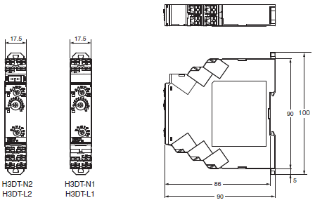 H3DT-N / -L 치수 (1) 