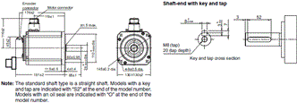 R88M-1 [] / R88D-1SN []-ECT 치수 42 