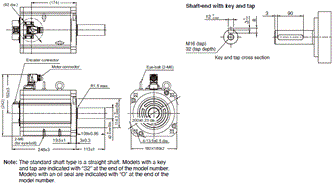 R88M-1 [] / R88D-1SN []-ECT 치수 47 