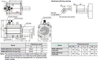 R88M-1 [] / R88D-1SN []-ECT 치수 56 