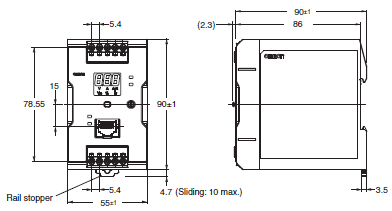 S8VK-X 치수 3 