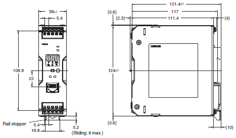 S8VK-X 치수 4 