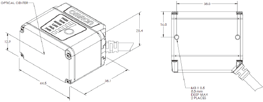 MicroHAWK V430-F / V420-F / V330-F / V320-F 치수 34 