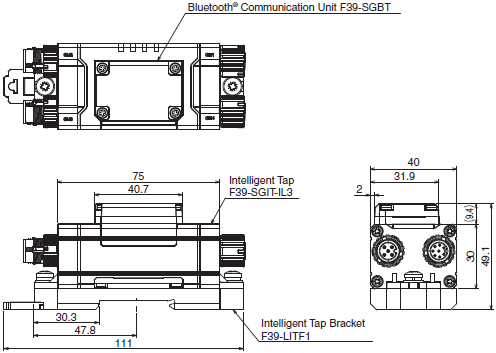 F3SG-SR / PG 시리즈 치수 33 