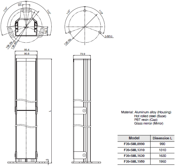 F3SG-SR / PG 시리즈 치수 77 