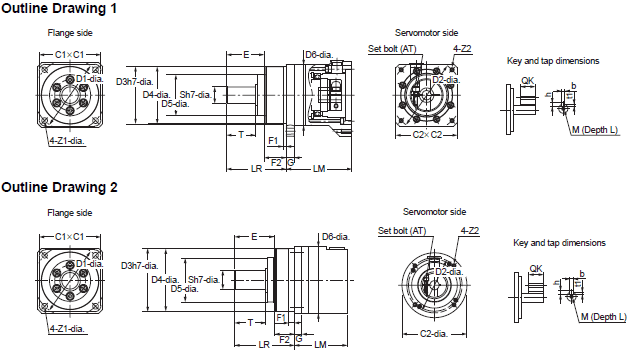 R88M-1A [] / R88D-1SAN []-ECT 치수 33 