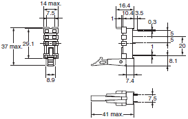 P2RF, P2R, P7TF, PYF, PY, PTF, PYD, PT, P7LF, PF, P2CF, PFA, P3G / P3GA, PL 치수 11 