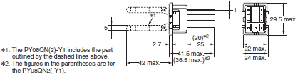 P2RF, P2R, P7TF, PYF, PY, PTF, PYD, PT, P7LF, PF, P2CF, PFA, P3G / P3GA, PL 치수 44 