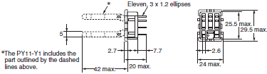 P2RF, P2R, P7TF, PYF, PY, PTF, PYD, PT, P7LF, PF, P2CF, PFA, P3G / P3GA, PL 치수 46 