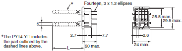 P2RF, P2R, P7TF, PYF, PY, PTF, PYD, PT, P7LF, PF, P2CF, PFA, P3G / P3GA, PL 치수 49 