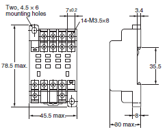 P2RF, P2R, P7TF, PYF, PY, PTF, PYD, PT, P7LF, PF, P2CF, PFA, P3G / P3GA, PL 치수 57 