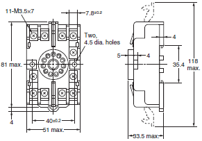 P2RF, P2R, P7TF, PYF, PY, PTF, PYD, PT, P7LF, PF, P2CF, PFA, P3G / P3GA, PL 치수 88 