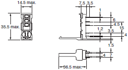 P2RF, P2R, P7TF, PYF, PY, PTF, PYD, PT, P7LF, PF, P2CF, PFA, P3G / P3GA, PL 치수 8 