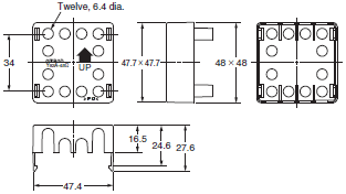 P2RF, P2R, P7TF, PYF, PY, PTF, PYD, PT, P7LF, PF, P2CF, PFA, P3G / P3GA, PL 치수 94 