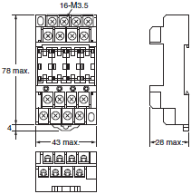 G6B-4 [] [] ND 치수 9 