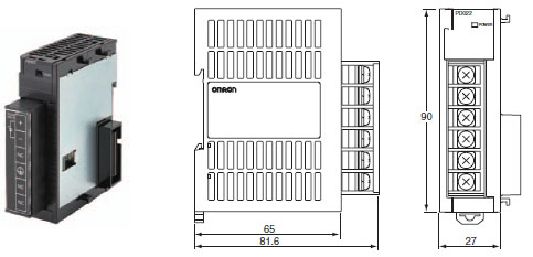 CJ1W-PA / PD 외형 치수 10 CJ1W-PD022_Dim