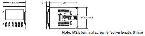 H7CC-A 치수 2 