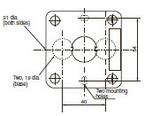 A22Z-B201_Cable Port Hole(Top View)_Dim