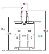 DIN Track Mounting Height_Dim