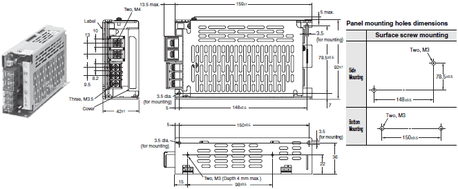 S8JX-P15005 (150 W)_Dim