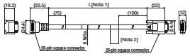 Right-angle Camera Cable (Model FZ-VSL)_Dim