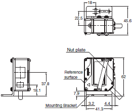 Using E39-L180 Mounting Bracket_Dim