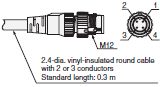 M12 Smartclick Pre-wired Connector Model_Dim1