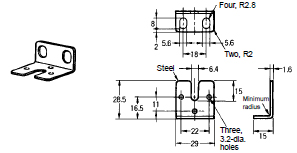 F39-L3 Standard Mounting Brackets_Dim