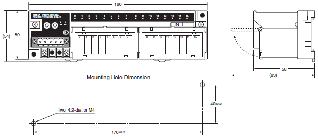 DRT2-[]D16TA(-1) Dimensions 1 