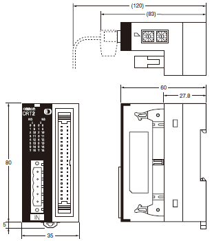 DRT2-[]D32ML(-1) / []D16ML(-1) MIL Connector Terminals with