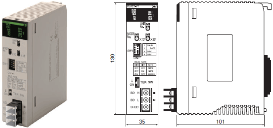 CS1W-CLK Dimensions 1 