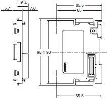 CP1H Dimensions 10 