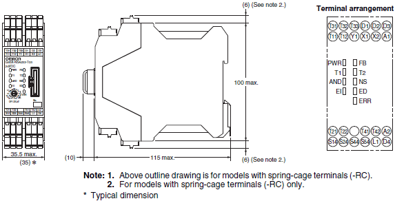 D40A / G9SX-NS Dimensions 9 