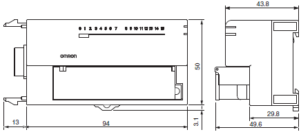 XWT-[]D08(-1) / []D16(-1) Dimensions 2 
