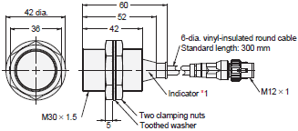 E2V-X[] Dimensions 10 