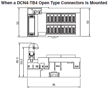 CRT1-[]D16S(-1) / []D32S(-1) / []D16SH(-1) / []D32SH(-1) Dimensions 1 