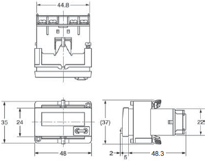 H7E[]-N Dimensions 7 