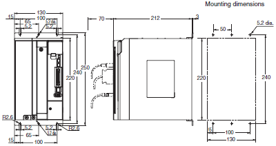 R88M-K, R88D-KT Dimensions 13 