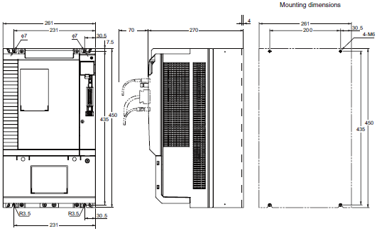 R88M-K, R88D-KT Dimensions 15 