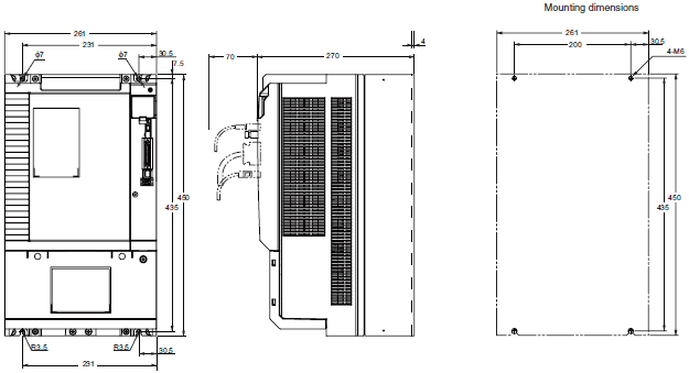 R88M-K, R88D-KT Dimensions 10 