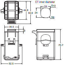 KM50-E Dimensions 8 