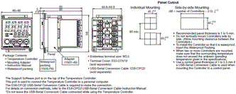 E5CB Dimensions 1 