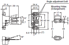 D4SL-N, D4SL-NSK10-LK[] Dimensions 12 