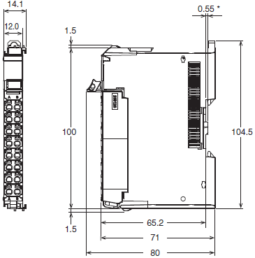 NX-ID / IA / OD / OC / MD Dimensions 2 